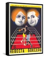 Russian Boxing Film Poster-null-Framed Stretched Canvas