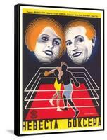 Russian Boxing Film Poster-null-Framed Stretched Canvas