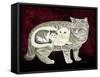 Russian Cat-Ditz-Framed Stretched Canvas