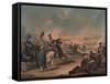 Russian Cavalry Attacking French Infantry at Borodino, 1812-Denis Dighton-Framed Stretched Canvas