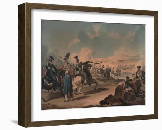 Russian Cavalry Attacking French Infantry at Borodino, 1812-Denis Dighton-Framed Giclee Print