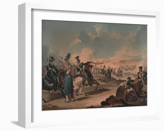 Russian Cavalry Attacking French Infantry at Borodino, 1812-Denis Dighton-Framed Giclee Print