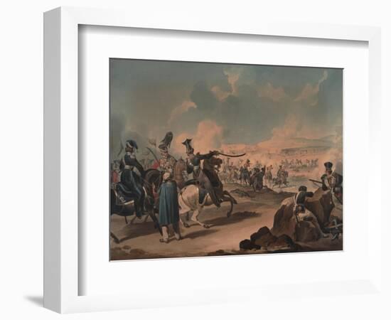 Russian Cavalry Attacking French Infantry at Borodino, 1812-Denis Dighton-Framed Giclee Print