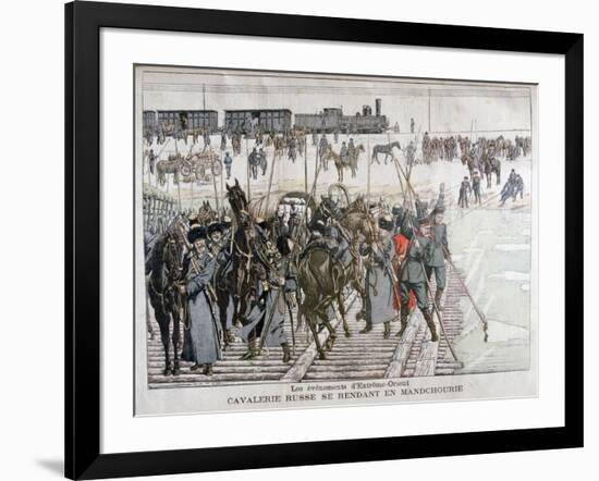 Russian Cavalry Heading into Mandchourie, China, 1900-Eugene Damblans-Framed Giclee Print