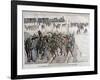 Russian Cavalry Heading into Mandchourie, China, 1900-Eugene Damblans-Framed Giclee Print