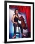 Russian Cellist Nina Kotova in Casual Full Length Portrait with Her Cello-Ted Thai-Framed Premium Photographic Print