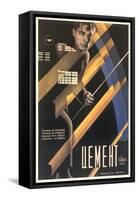 Russian Cement Film Poster-null-Framed Stretched Canvas
