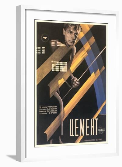 Russian Cement Film Poster-null-Framed Art Print