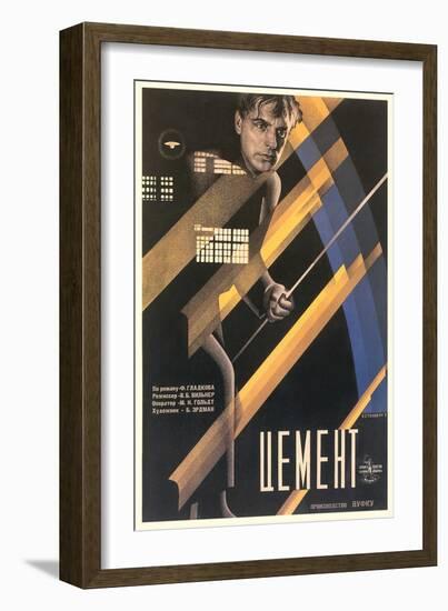 Russian Cement Film Poster-null-Framed Art Print