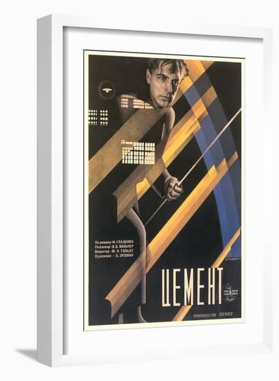 Russian Cement Film Poster-null-Framed Art Print