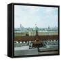 Russian Citizens in Line at Lenin Mausoleum-null-Framed Stretched Canvas