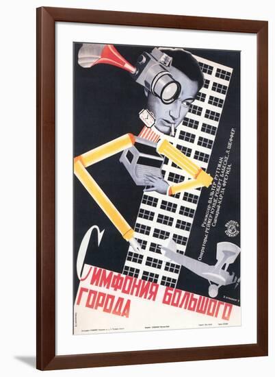 Russian City Symphony Poster-null-Framed Art Print