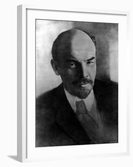 Russian Communist Leader Vladimir Lenin-null-Framed Premium Photographic Print