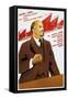 Russian Communist Party Poster, 1940-null-Framed Stretched Canvas