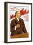 Russian Communist Party Poster, 1940-null-Framed Giclee Print