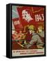 Russian Communist Poster, 1943-null-Framed Stretched Canvas