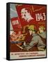 Russian Communist Poster, 1943-null-Framed Stretched Canvas