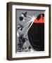 Russian Communist Poster Showing the Battleship Aurora-null-Framed Giclee Print