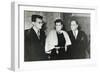 Russian Composer Dmitri Shostakovich, Singer Maria Maksakova and Writer Aleksey Tolstoy, 1943-null-Framed Giclee Print