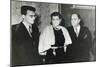 Russian Composer Dmitri Shostakovich, Singer Maria Maksakova and Writer Aleksey Tolstoy, 1943-null-Mounted Giclee Print