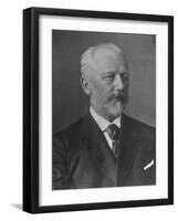 Russian Composer Peter Ilyich Tchaikovsky, 1840-1893-null-Framed Photographic Print