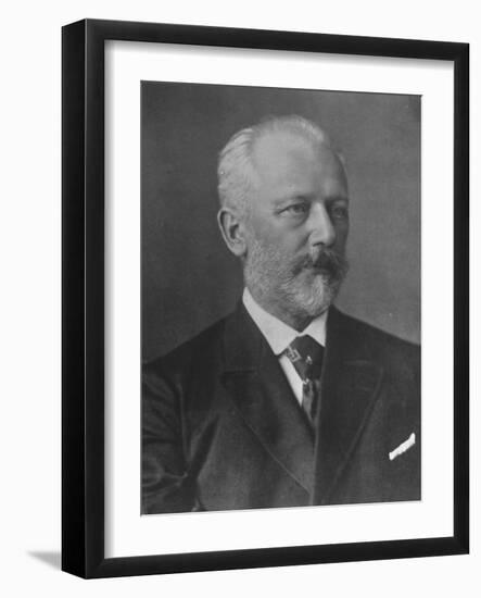 Russian Composer Peter Ilyich Tchaikovsky, 1840-1893-null-Framed Photographic Print