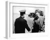 Russian Cosmonaut Yuri Gagarin and Rocket Engineer Sergey Korolyov, 1961-null-Framed Giclee Print