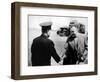 Russian Cosmonaut Yuri Gagarin and Rocket Engineer Sergey Korolyov, 1961-null-Framed Giclee Print