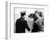 Russian Cosmonaut Yuri Gagarin and Rocket Engineer Sergey Korolyov, 1961-null-Framed Giclee Print