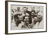 Russian Cosmonaut Yuri Gagarin with His Wife, 1962-null-Framed Giclee Print