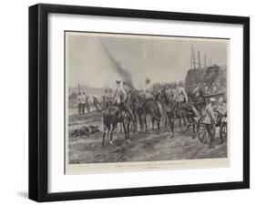 Russian Cossack Artillery in Action Near Tientsin-Richard Caton Woodville II-Framed Giclee Print