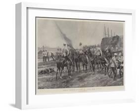 Russian Cossack Artillery in Action Near Tientsin-Richard Caton Woodville II-Framed Giclee Print