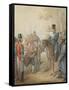 Russian Cossacks and a Supplicant-Georg Emanuel Opitz-Framed Stretched Canvas