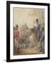 Russian Cossacks and a Supplicant-Georg Emanuel Opitz-Framed Giclee Print