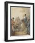 Russian Cossacks and a Supplicant-Georg Emanuel Opitz-Framed Giclee Print
