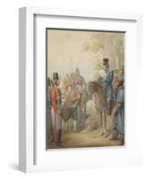 Russian Cossacks and a Supplicant-Georg Emanuel Opitz-Framed Giclee Print