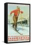 Russian Cross Country Skier-null-Framed Stretched Canvas