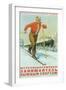 Russian Cross Country Skier-null-Framed Art Print