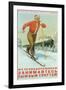 Russian Cross Country Skier-null-Framed Art Print