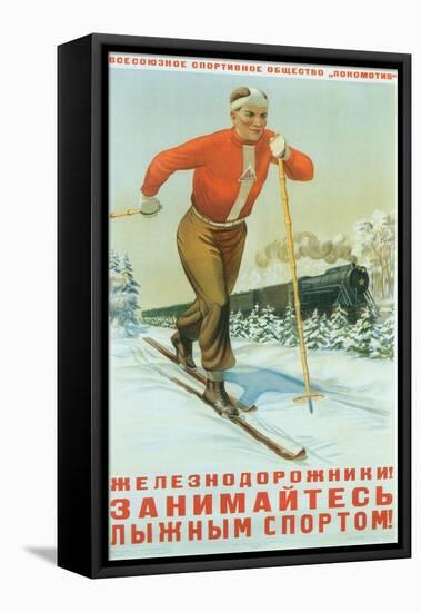 Russian Cross Country Skier-null-Framed Stretched Canvas