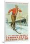 Russian Cross Country Skier-null-Framed Art Print