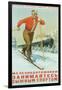 Russian Cross Country Skier-null-Framed Art Print