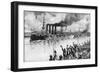 Russian Cruiser on its Way to the Battle of Chemulpo, Russo-Japanese War, 1904-5-null-Framed Giclee Print