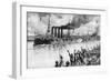 Russian Cruiser on its Way to the Battle of Chemulpo, Russo-Japanese War, 1904-5-null-Framed Giclee Print