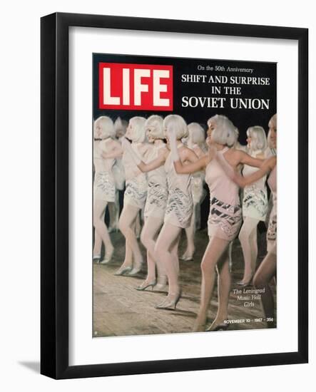 Russian Dance Hall Girls, Special Report on Life in the Soviet Union, November 10, 1967-Bill Eppridge-Framed Photographic Print