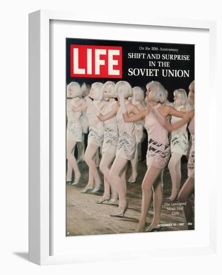 Russian Dance Hall Girls, Special Report on Life in the Soviet Union, November 10, 1967-Bill Eppridge-Framed Photographic Print