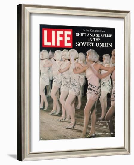Russian Dance Hall Girls, Special Report on Life in the Soviet Union, November 10, 1967-Bill Eppridge-Framed Photographic Print