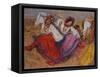 Russian Dancers, about 1895-Edgar Degas-Framed Stretched Canvas