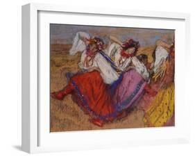 Russian Dancers, about 1895-Edgar Degas-Framed Giclee Print