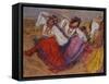 Russian Dancers, about 1895-Edgar Degas-Framed Stretched Canvas